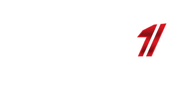 Podium 1 Racing Logo White Podium 1 Racing Logo White