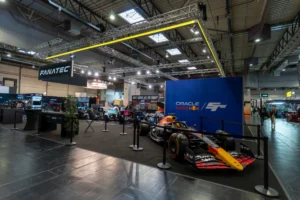 Exhibit at SimRacing Expo 2026 in Charlotte - Fanatec Booth
