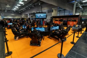 Exhibit at SimRacing Expo - Rennsport.gg Booth