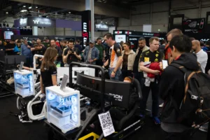 Visitors eager to test new hardware and software
