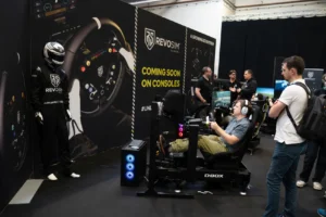 Exhibit at SimRacing Expo - REVOSIM Booth