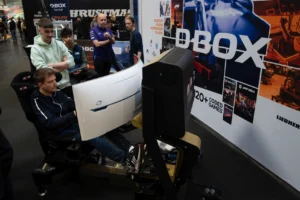 D-Box showed the lastest innovation at SimRacing Expo