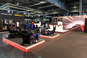 Exhibit at SimRacing Expo - Simagic Booth