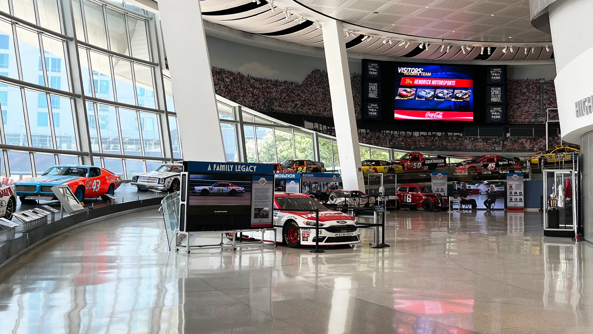 NASCAR Hall Of Fame Inside of the HOF