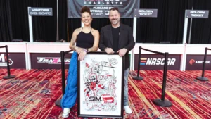 SimRacing Expo Charlotte worked with local artisist for their merch supporting Charlotte