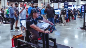 The TrakRacer TRZ Simulator made a world premier at Charlotte